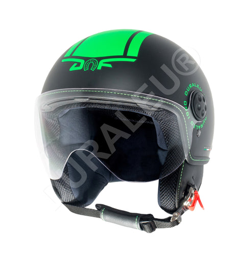 EASY Verde Militare Opaco Duraleu, caschi moto jet vespa, casco moto jet  tornado, caschi moto jet tutte le marche